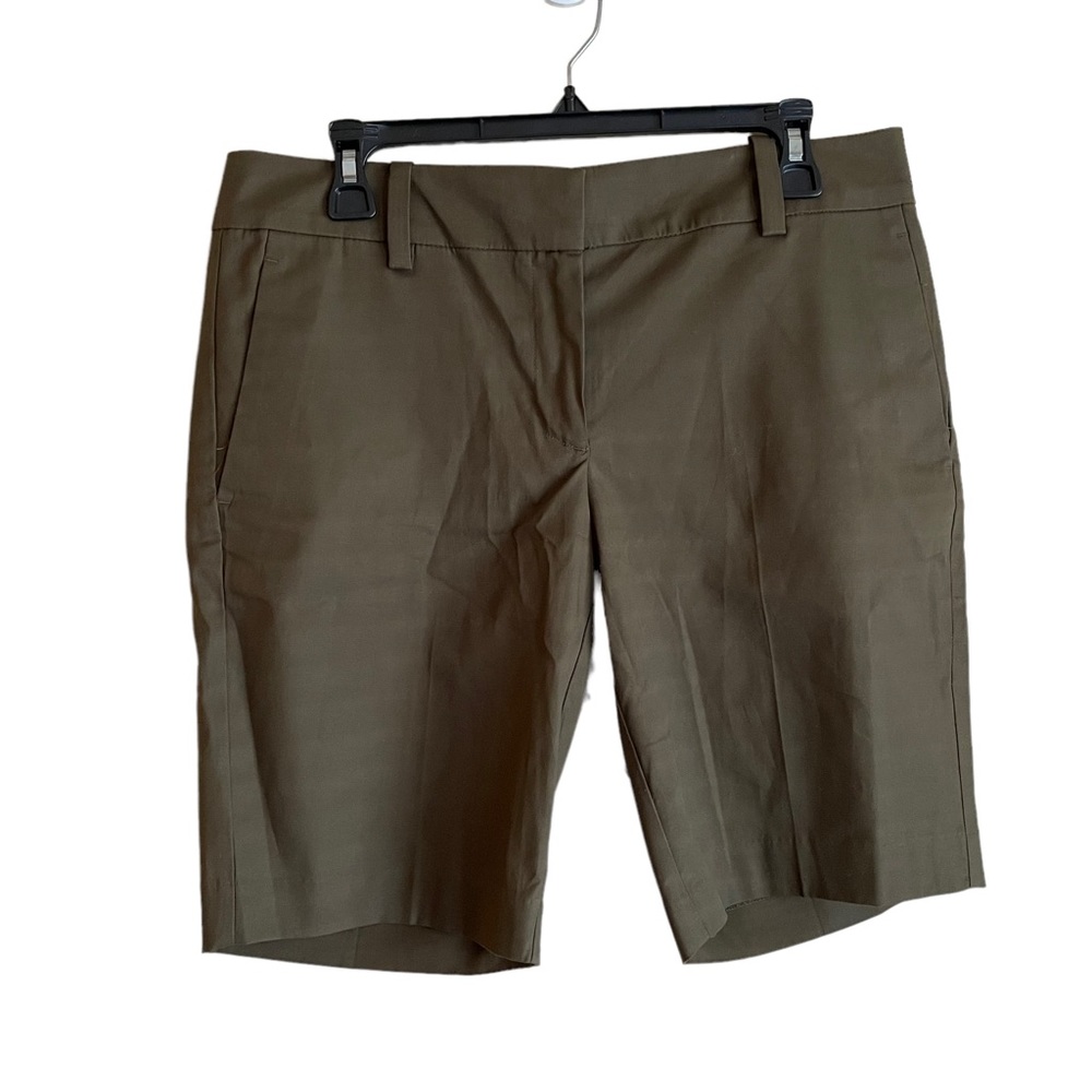Ann Taylor Factory Olive Green Bermuda 10" Shorts